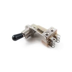 Fender 3-Position (DPDT) Toggle Switch, Chrome with Black Tip