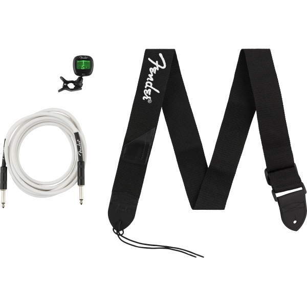 Fender Accessories Bundle Pack -- Cable, Tuner, Strap