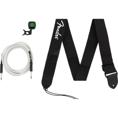 Fender Accessories Bundle Pack -- Cable, Tuner, Strap