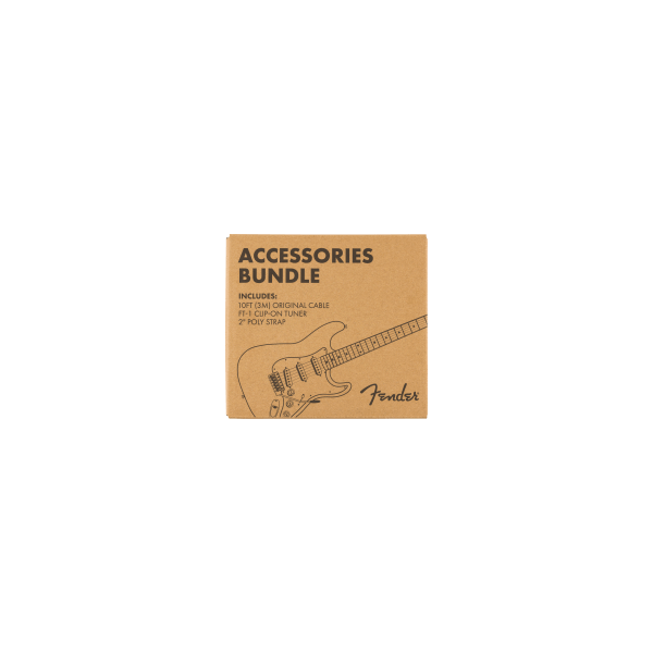 Fender Accessories Bundle Pack -- Cable, Tuner, Strap