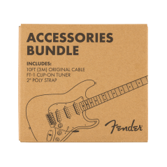 Fender Accessories Bundle Pack -- Cable, Tuner, Strap