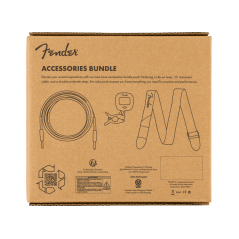 Fender Accessories Bundle Pack -- Cable, Tuner, Strap
