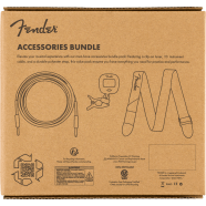 Fender Accessory Essentials Pack - Cable, Clip-On Tuner, Strap