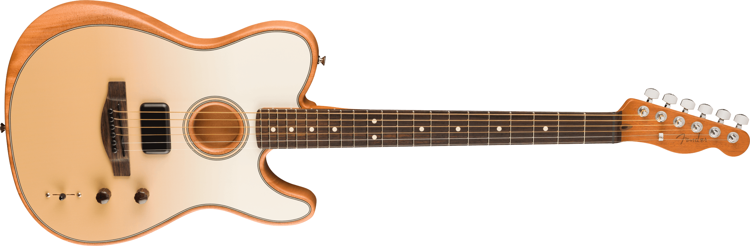 Fender FINNEAS Signature Acoustasonic® Player Telecaster® with Bag, Rosewood Fingerboard, Cappuccino Fade