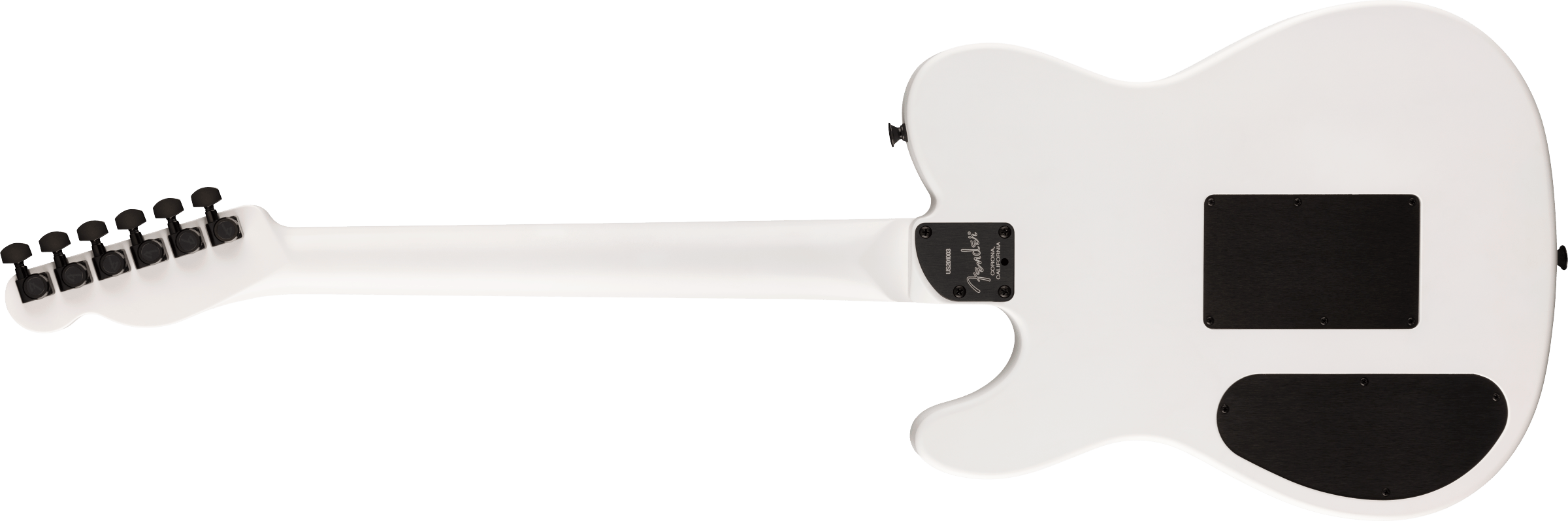 Fender Jack White Triplesonic™ Acoustasonic® Telecaster® with Case, Maple Fingerboard, White Pickguard, Satin Arctic White with 