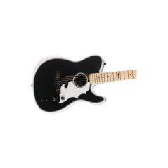 Fender Jack White Triplesonic Acoustasonic Telecaster with Case, Maple Fingerboard, White Pickguard, Satin Arctic White