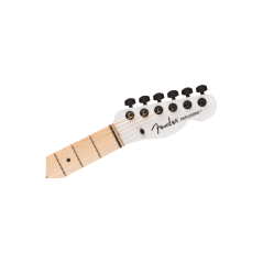 Fender Jack White Triplesonic Acoustasonic Telecaster with Case, Maple Fingerboard, White Pickguard, Satin Arctic White