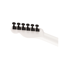 Fender Jack White Triplesonic Acoustasonic Telecaster with Case, Maple Fingerboard, White Pickguard, Satin Arctic White