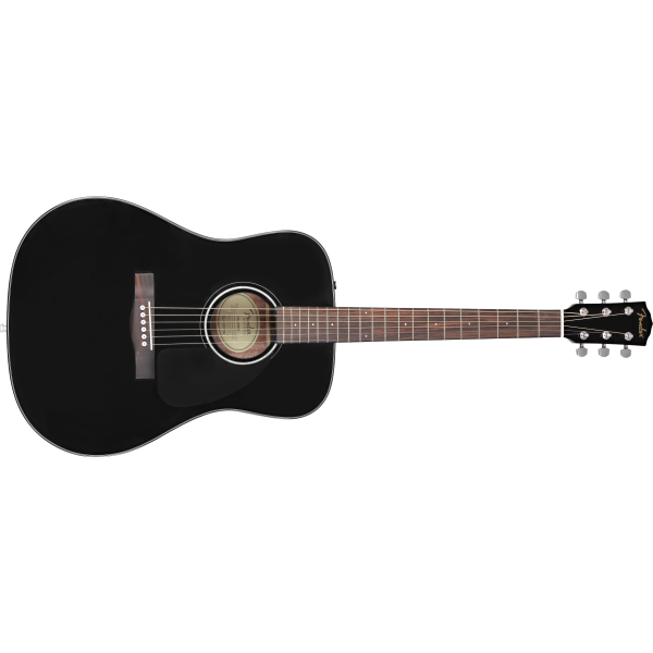 Fender CD-60 Dreadnought V3 w/Case, Walnut Fingerboard, Black