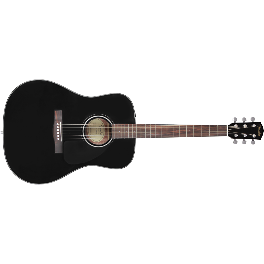 Fender CD-60 Dreadnought V3 w/Case, Walnut Fingerboard, Black