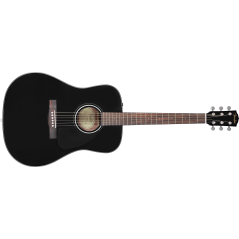 Fender CD-60 Dreadnought V3 w/Case, Walnut Fingerboard, Black