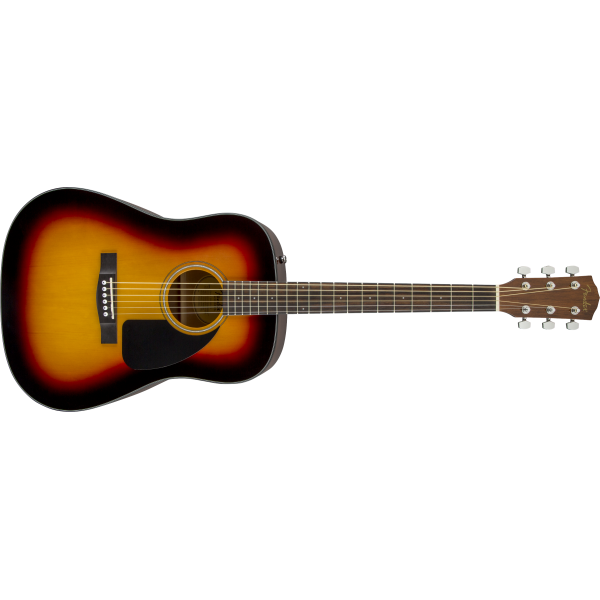 Fender CD-60 Dreadnought V3 w/Case, Walnut Fingerboard, Sunburst