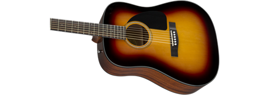 Fender CD-60 Dreadnought V3 w/Case, Walnut Fingerboard, Sunburst
