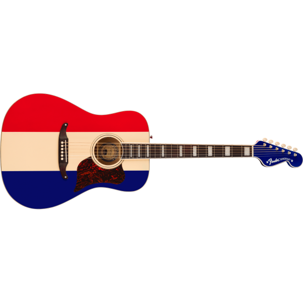 Fender Buck Owens Kingman with Case, Red White and Blue