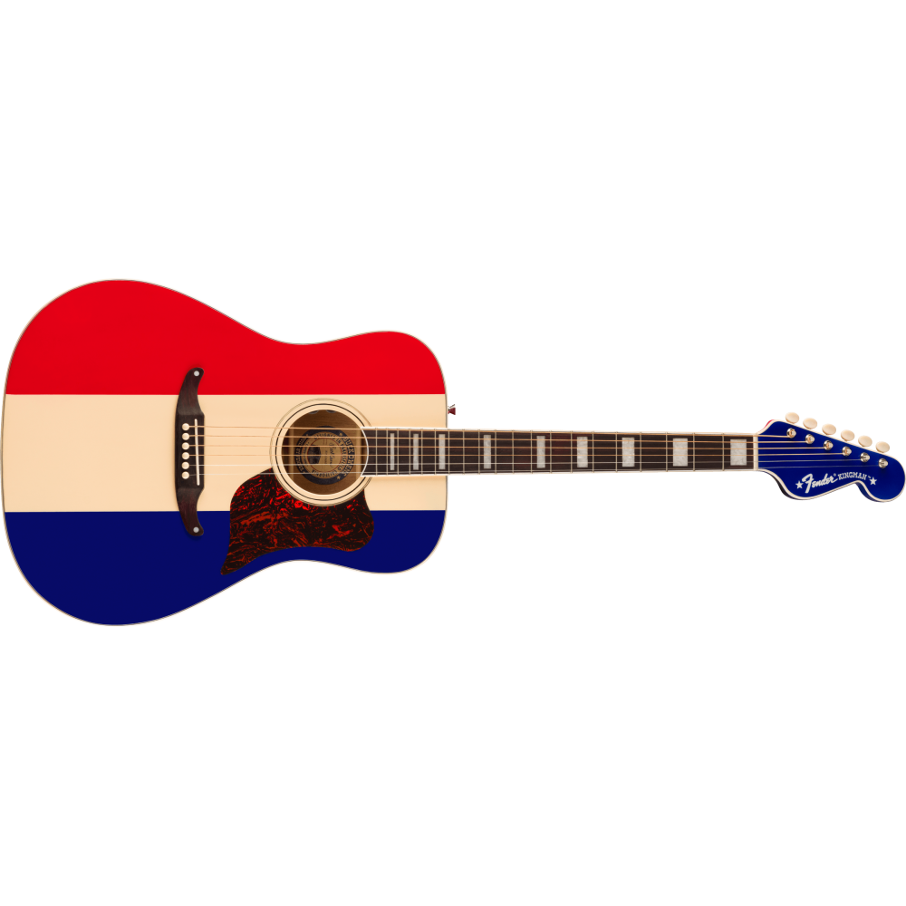 Fender Buck Owens Kingman with Case, Red White and Blue