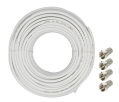 RIDEM Cavo sat 6mm - 25mt bianco