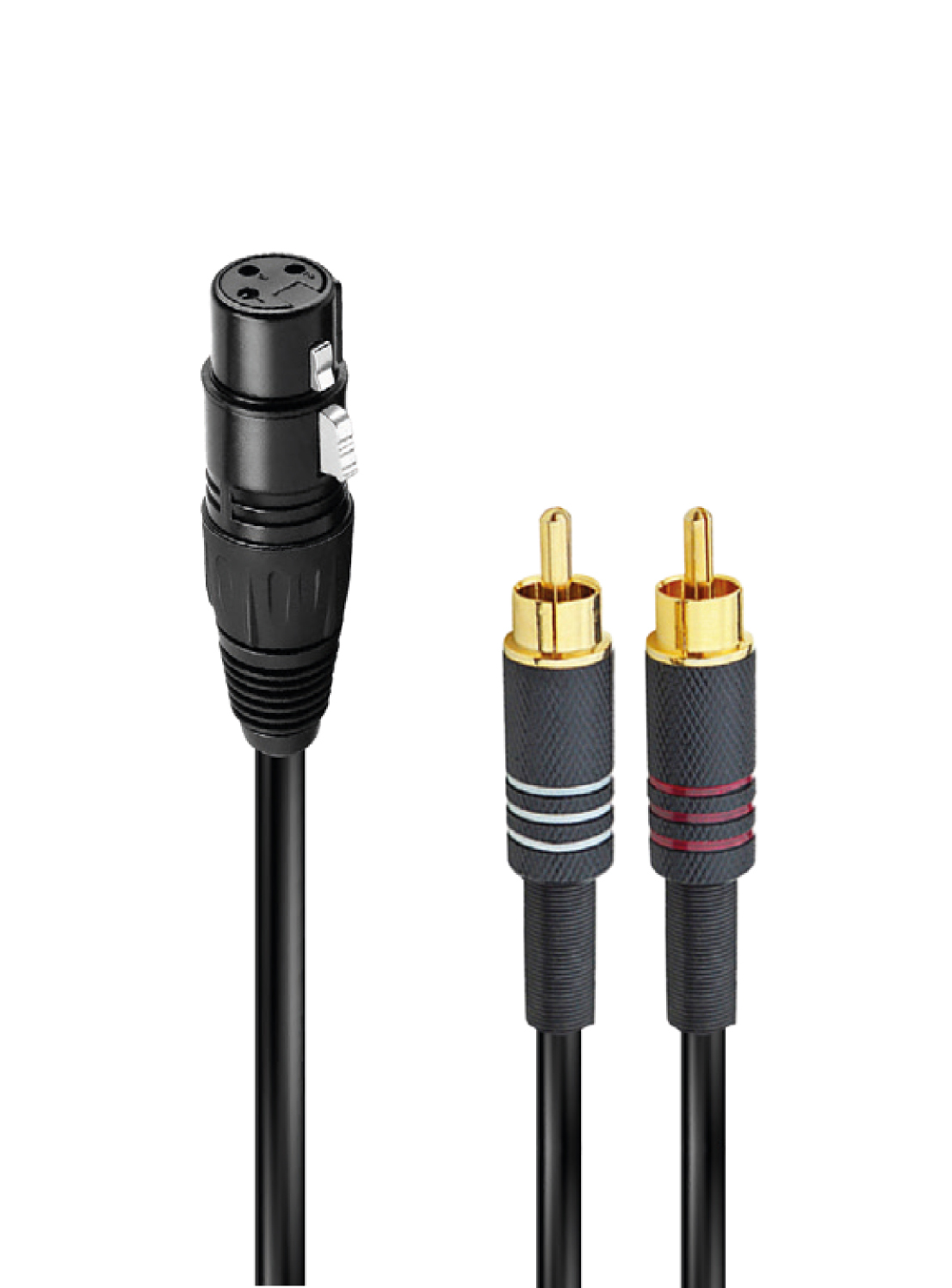 RIDEM Cavo audio XRL f a 2 RCA m 1,5mt