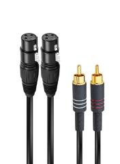 RIDEM Cavo audio 2 XRL f a 2 RCA m 1,5mt