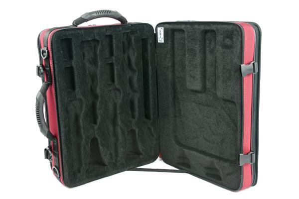BAM ITALIA BAM 3028SH CUSTODIA "TREKKING" PER 2 CLARINETTI (SIB LA) - RED