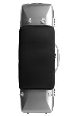 BAM ITALIA DEF2018XLA LA DEFENSE HIGHTECH CASE PER VIOLINO OBLONG BRUSHED ALUMINUM