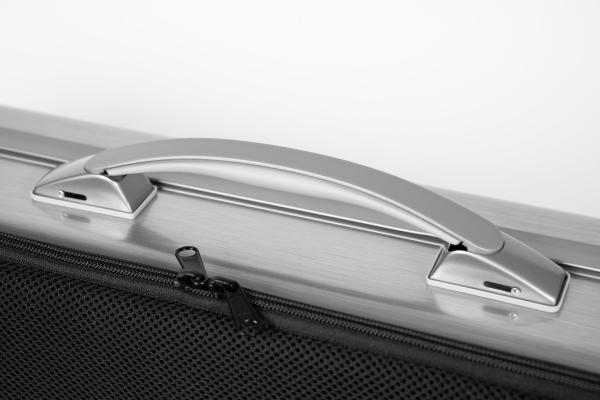 BAM ITALIA DEF2018XLA LA DEFENSE HIGHTECH CASE PER VIOLINO OBLONG BRUSHED ALUMINUM