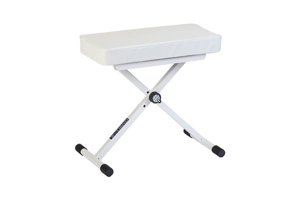 Quik Lok BX8-WH-BB White - Panca Regolabile in Altezza per Tastiera e Pianoforte Bianca