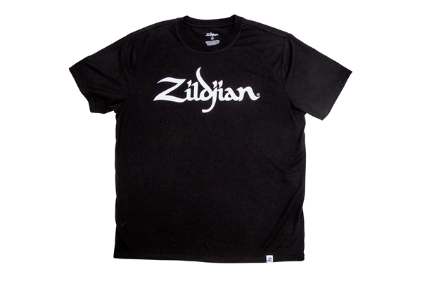 T3012 - Classic Black Logo Tee - L