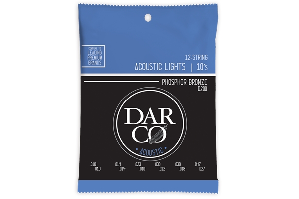 Darco D200 Acoustic Light 12-Strings Phosphor Bronze 10-47