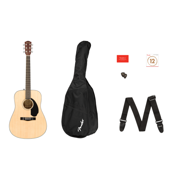 Fender CD-60S Dreadnought Pack V2, Natural