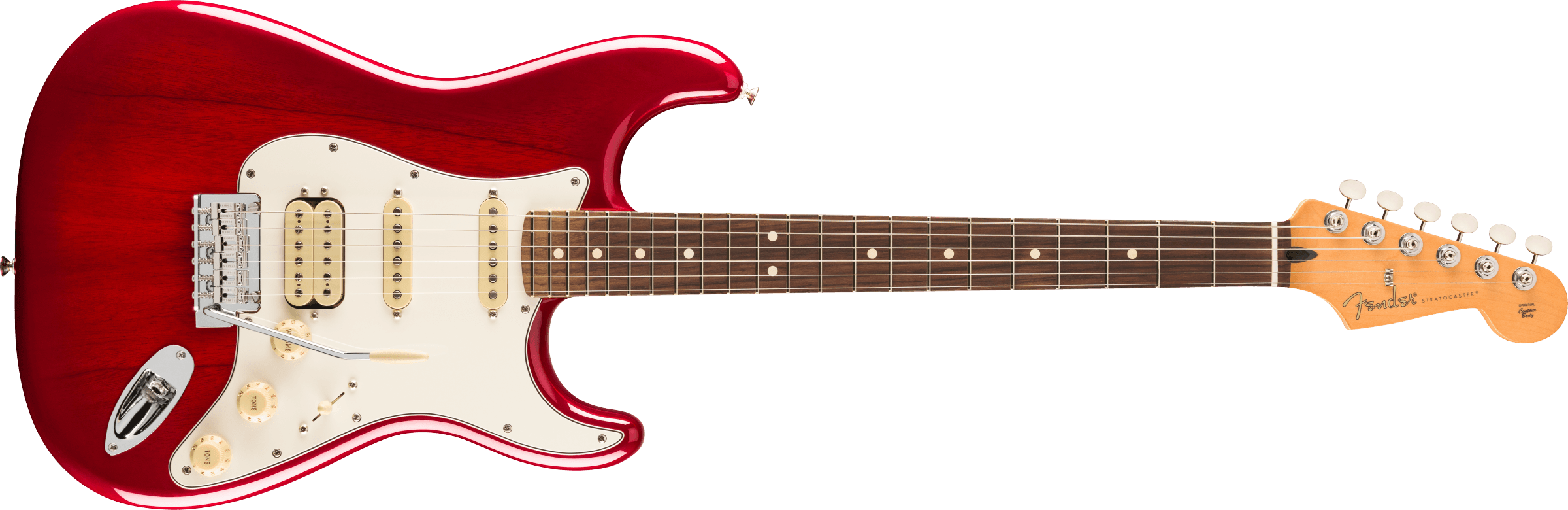 Fender Player II Stratocaster® HSS, Rosewood Fingerboard, Transparent Cherry Burst