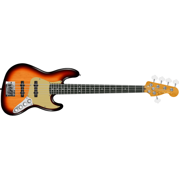 Fender American Ultra II Jazz Bass V, Ebony Fingerboard, Ultraburst