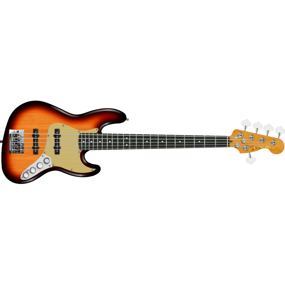 Fender American Ultra II Jazz Bass V, Ebony Fingerboard, Ultraburst