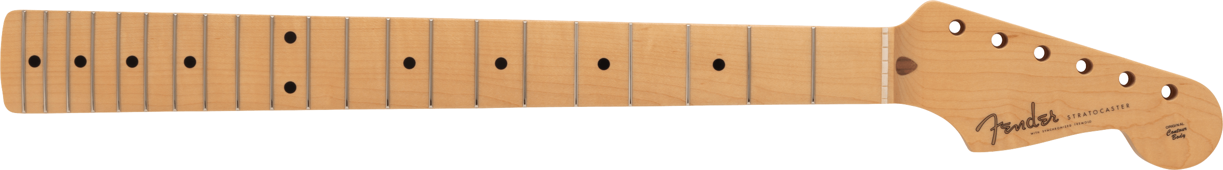 Fender Made in Japan Traditional II 50's Stratocaster® Neck, 21 Vintage Frets, 9.5" Radius, U Shape, Maple
