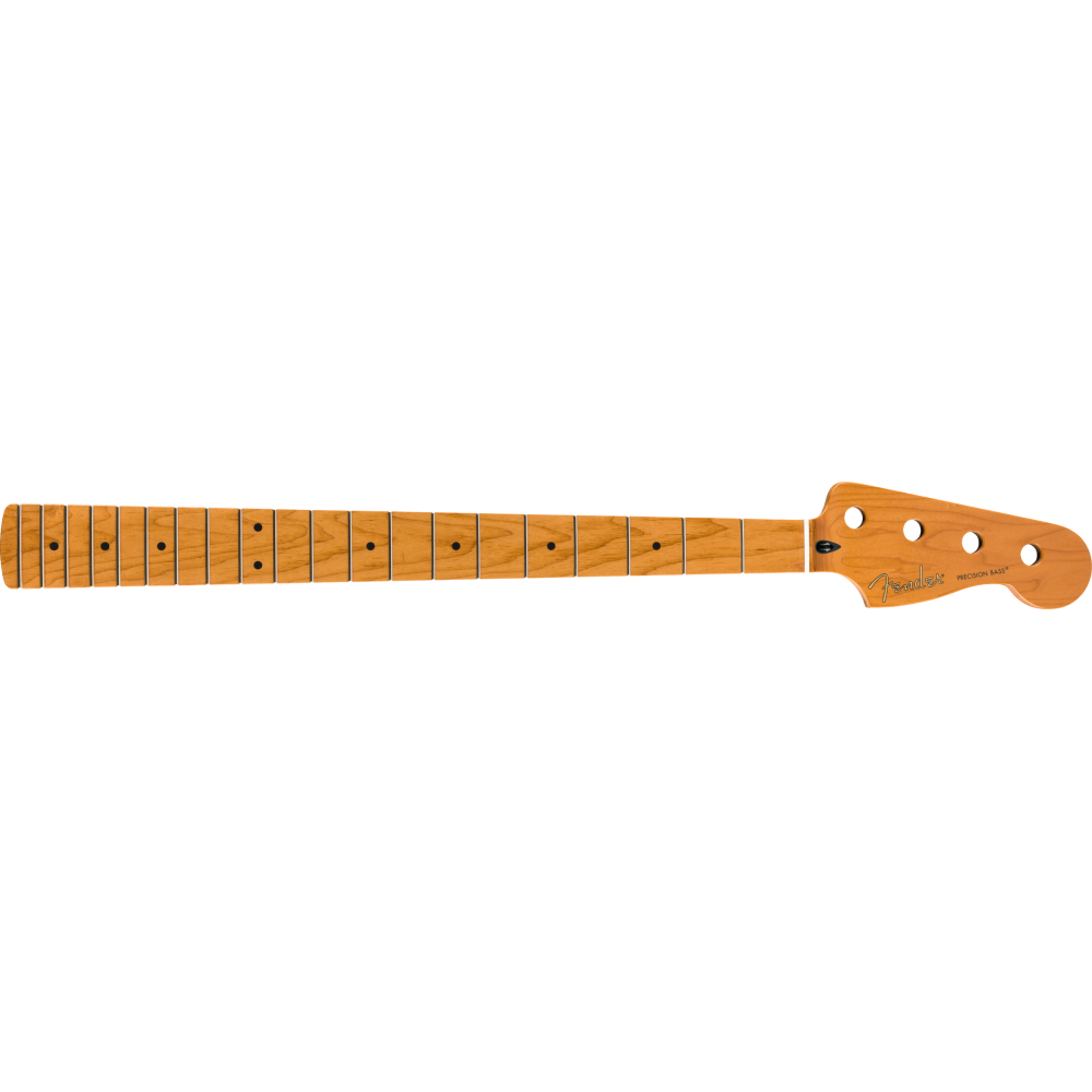 Fender "Roasted Maple Precision Bass Neck, 20 Medium Jumbo Frets, 9.5"", Maple, C Shape"
