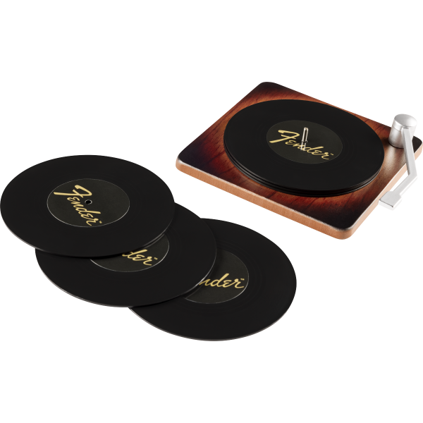 Fender Sunburst Turntable Coaster Set
