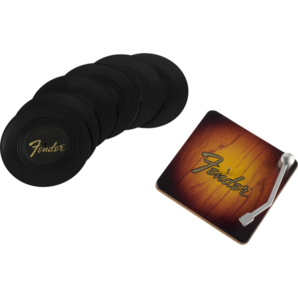 Fender Sunburst Turntable Coaster Set