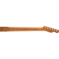 Fender "Satin Roasted Maple Telecaster LH Neck, 22 Jumbo Frets, 12"", Maple, Flat Oval Shape"