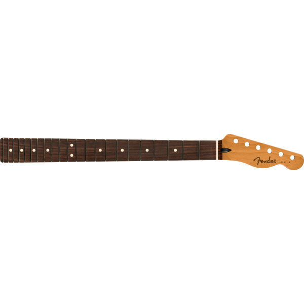 Fender "Satin Roasted Maple Telecaster Neck, 22 Jumbo Frets, 12"", Rosewood, Flat Oval Shape"