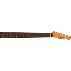 Fender "Satin Roasted Maple Telecaster Neck, 22 Jumbo Frets, 12"", Rosewood, Flat Oval Shape"