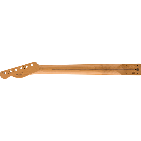 Fender "Satin Roasted Maple Telecaster Neck, 22 Jumbo Frets, 12"", Rosewood, Flat Oval Shape"