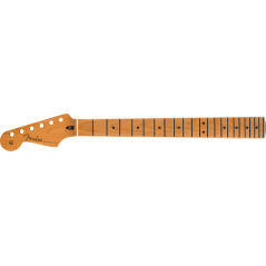 Fender "Satin Roasted Maple Stratocaster LH Neck, 22 Jumbo Frets, 12"", Maple, Flat Oval Shape"