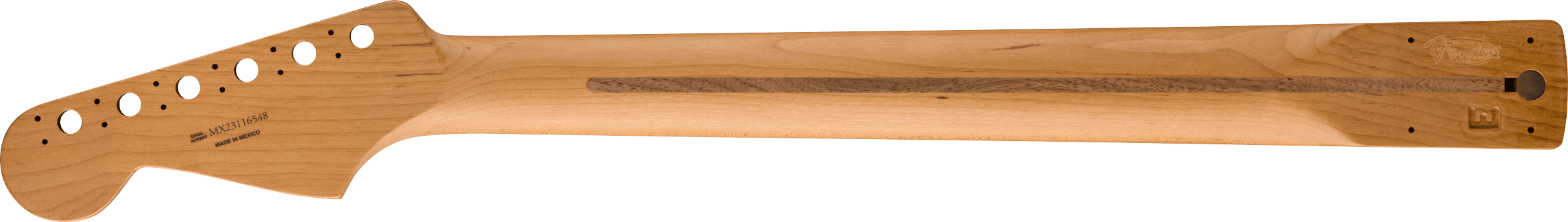 Fender Satin Roasted Maple Stratocaster® Neck, 22 Jumbo Frets, 12", Rosewood, Flat Oval Shape