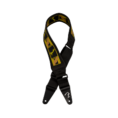 Fender "Swell Neoprene Strap, Blk/Ylw/Brn Mono, 2.5"""