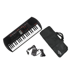 CASIO SA-81 Nera - OFFERTA BUNDLE TASTIERA 44 TASTI MINI NERO / GRIGIO CHIARO con borsa e Alimentatore - back to school
