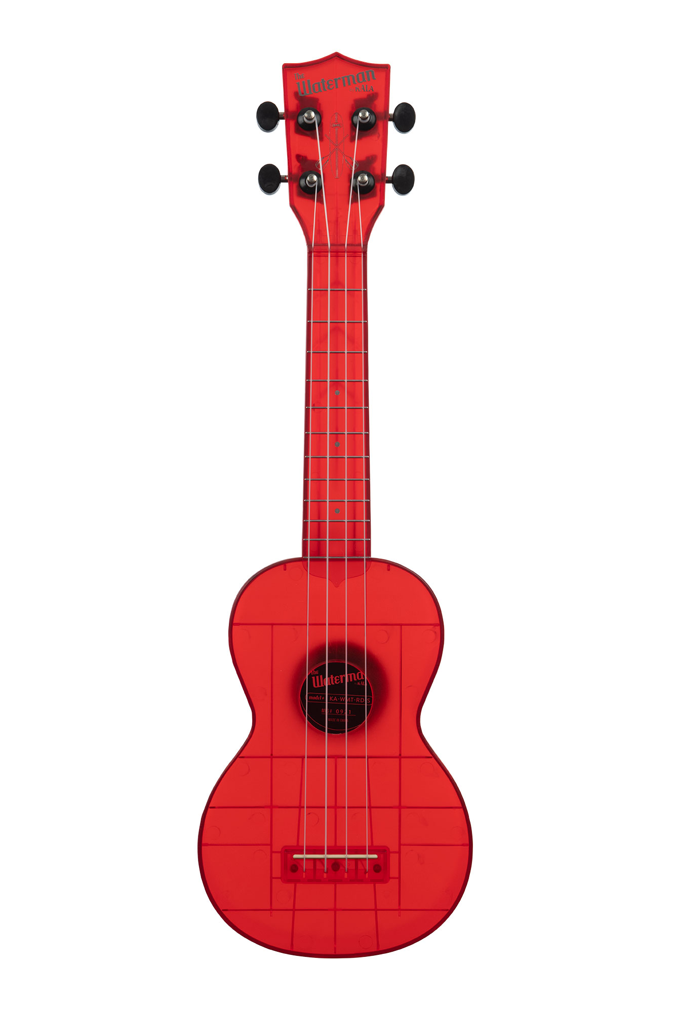 Kala KA-WMT-RD-S - Ukulele soprano Transparent Maritime Red - c/borsa
