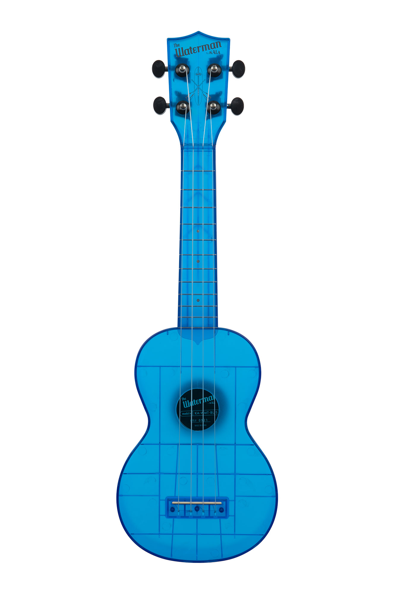 Kala KA-WMT-BL-S - Ukulele soprano Transparent Cobalt Blue - c/borsa