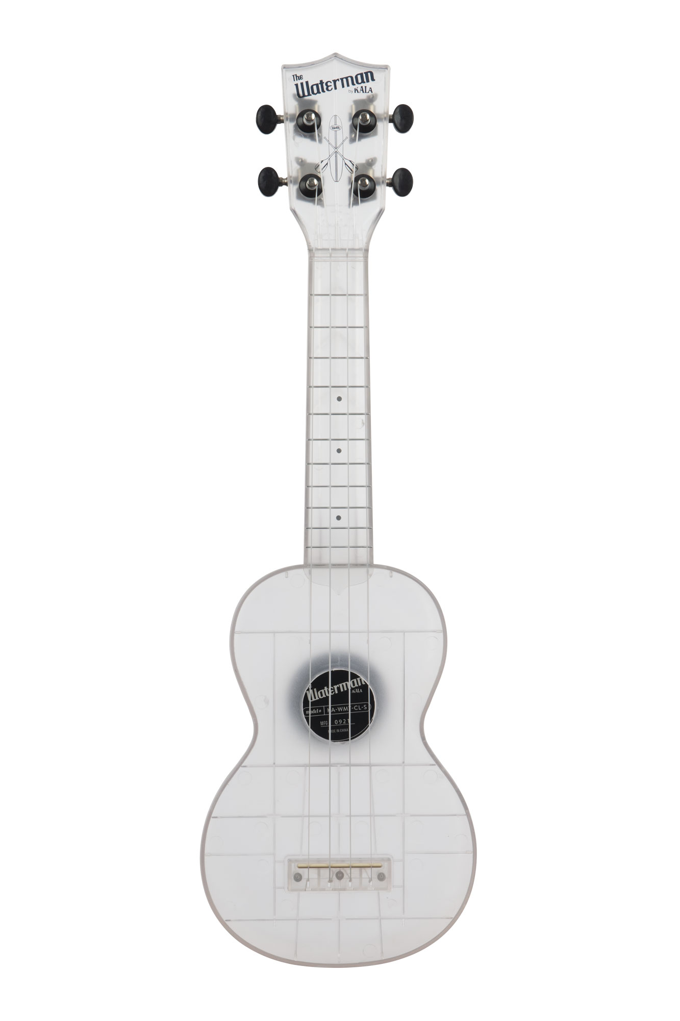 Kala KA-WMT-CL-S - Ukulele soprano Transparent Frosted Glass - c/borsa
