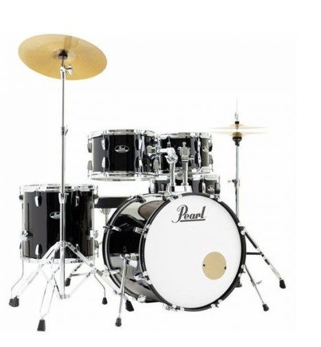 PEARL RS585BC/C31 Roadshow Jet Black con Hardware e Piatti Sabian