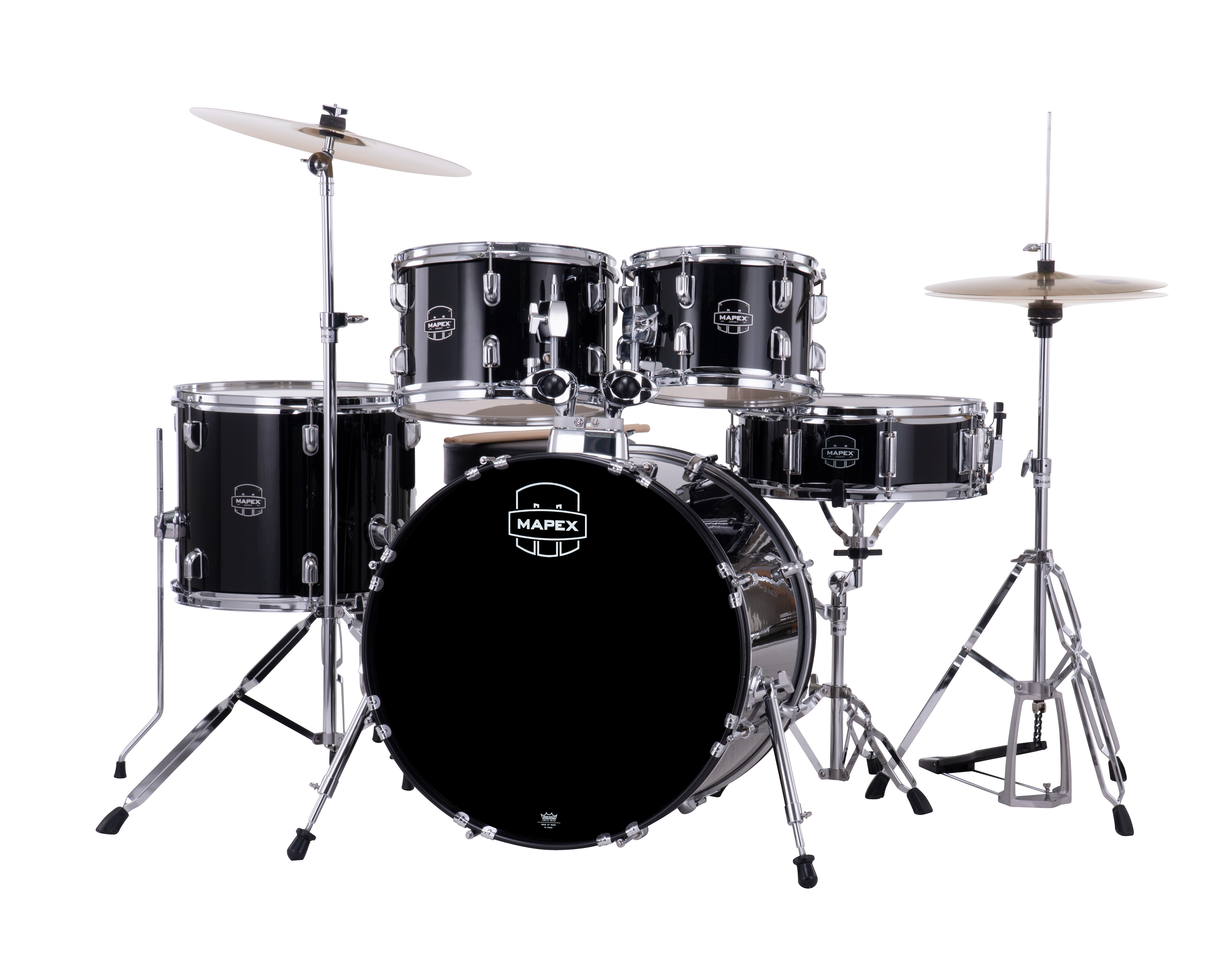 MAPEX IT CM5044FTCDK COMET FUSION 5 PEZZI DARK BLACK CON PIATTI