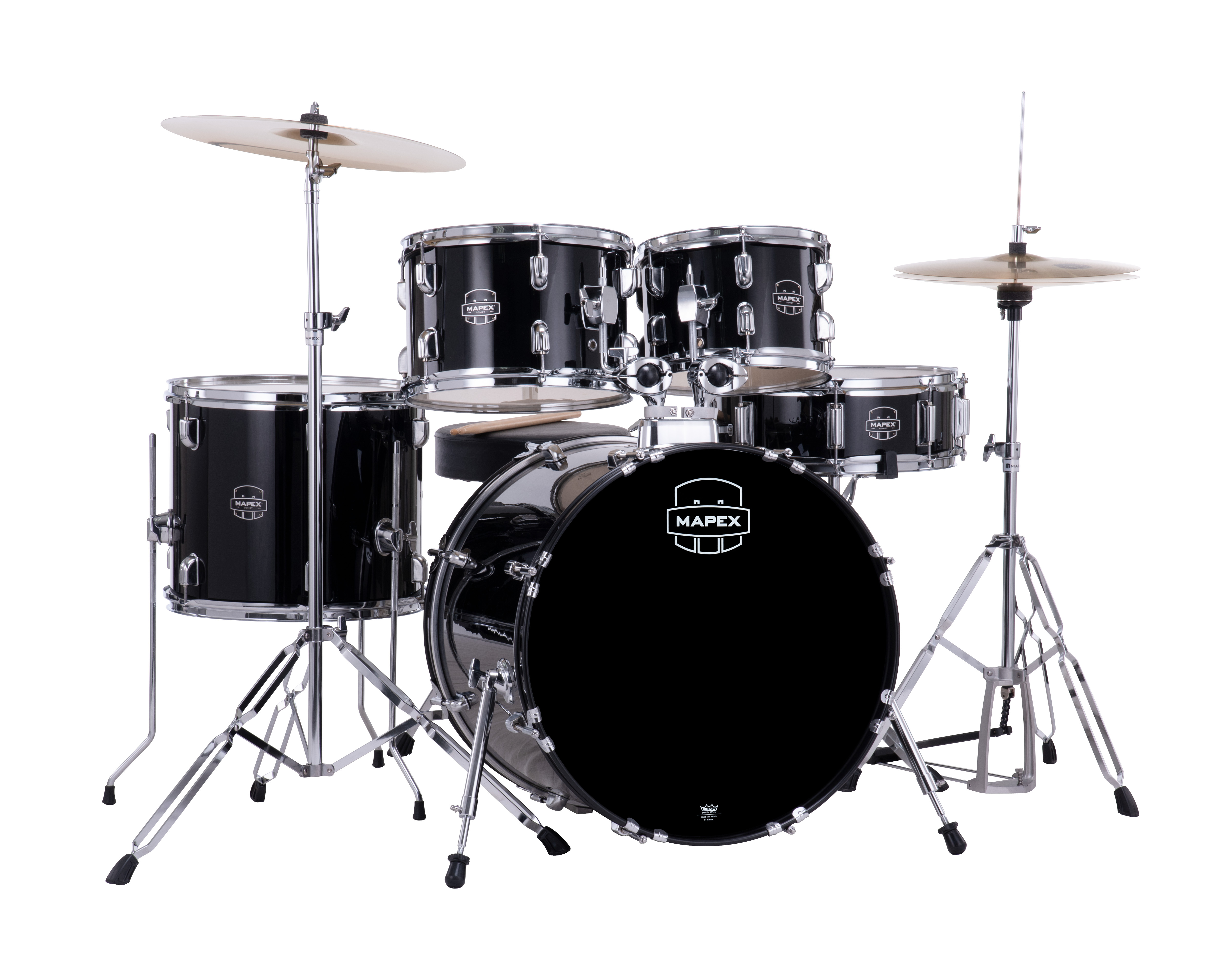 MAPEX IT CM5044FTCDK COMET FUSION 5 PEZZI DARK BLACK CON PIATTI